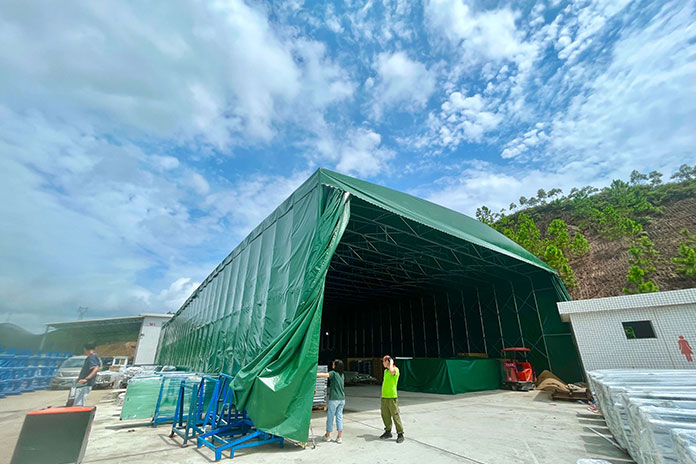 台山玫瑰岛大型仓库仓储棚